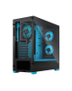 Fractal Design Pop Air RGB Cyan Core TG Clear Tint, ATX, mATX, Mini ITX, Power supply included No