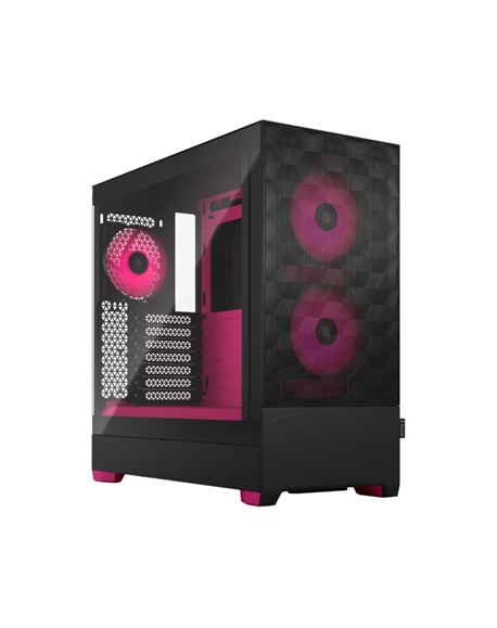 Fractal Design Pop Air RGB Magenta Core TG Clear Tint, ATX, mATX, Mini ITX, Power supply included No