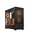 Fractal Design Pop Air RGB Orange Core TG Clear Tint, ATX, mATX, Mini ITX, Power supply included No