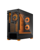 Fractal Design Pop Air RGB Orange Core TG Clear Tint, ATX, mATX, Mini ITX, Power supply included No