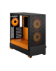 Fractal Design Pop Air RGB Orange Core TG Clear Tint, ATX, mATX, Mini ITX, Power supply included No