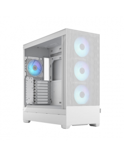 Fractal Design Pop XL Air RGB White TG Clear Tint, E-ATX up to 280 mm, ATX , mATX, Mini ITX, Power supply included No