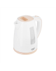 Adler Kettle AD 1264 Standard, 2200 W, 1.7 L, Plastic, White, 360° rotational base