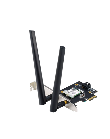 Asus Wi-Fi Adapter, Tri-Band, Wi-Fi 6E Adapter PCE-AXE5400 802.11ax