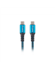 Lanberg USB-C to USB-C Cable, 0.5 m 8K/30Hz, Black/Blue