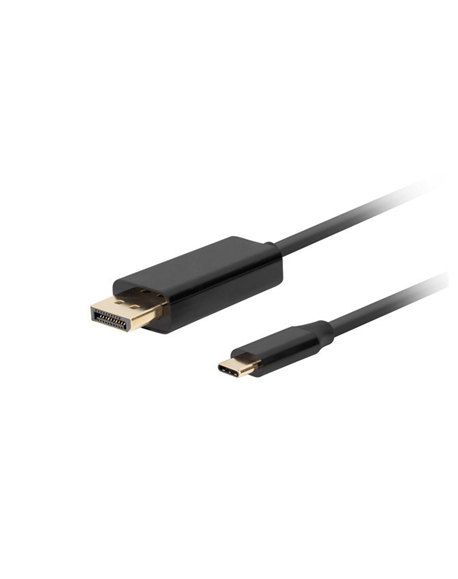 Lanberg USB-C to DisplayPort Cable, 1 m 4K/60Hz, Black