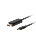 Lanberg USB-C to DisplayPort Cable, 1 m 4K/60Hz, Black