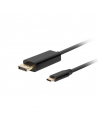 Lanberg USB-C to DisplayPort Cable, 1 m 4K/60Hz, Black