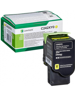 Lexmark C242XY0 Extra High Yield Return Programme Toner cartridge, Yellow