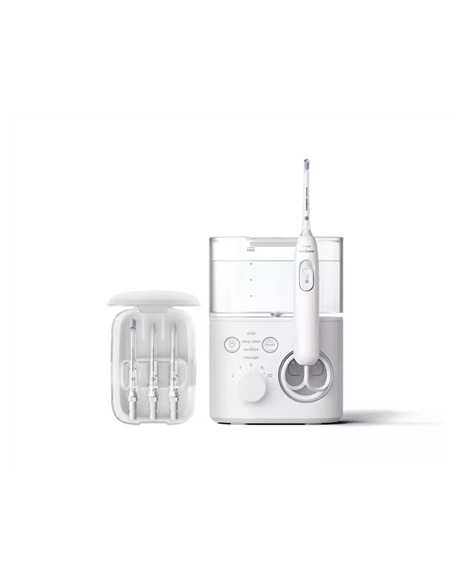 Philips Oral Irrigator HX3911/40 Sonicare Power Flosser 7000 600 ml, Number of heads 4, White