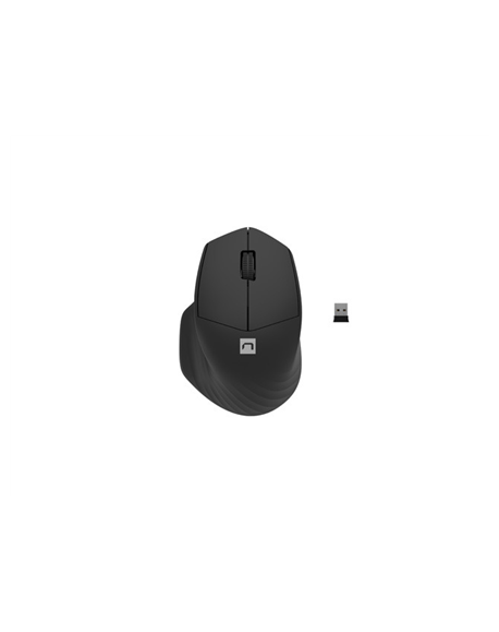 Natec Mouse Siskin 2 Wireless, Black, USB Type-A