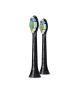 Philips Standard Sonic Toothbrush Heads HX6062/13 Sonicare W2 Optimal For adults and children, Number of brush heads included 2, Sonic technology, Black
