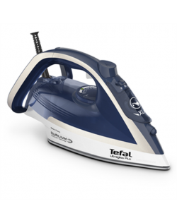 TEFAL Steam Iron FV6812E0 Ultragliss Plus 2800 W, Water tank capacity 270 ml, Continuous steam 50 g/min, Blue/White