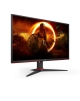 AOC Monitor Q27G2E/BK 27 ", VA, QHD, 2560 x 1440, 16:9, 1 ms, 250 cd/m², Black/Red, 155 Hz, HDMI ports quantity 2