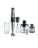 Braun Hand Blender MQ9138XI MultiQuick 9 1200 W, Number of speeds 3, Chopper, Ice crushing, Black/Stainless Steel