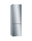 Bosch Refrigerator KGE398IBP Series 6 Energy efficiency class B, Free standing, Combi, Height 201 cm, Fridge net capacity 249 L, Freezer net capacity 94 L, 38 dB, Inox