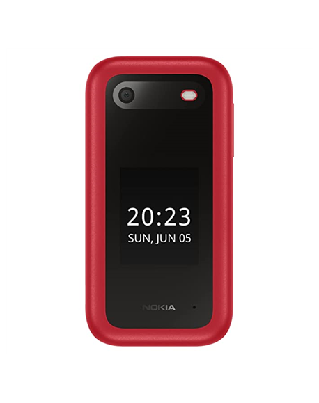 Nokia 2660 TA-1469 Red, 2.8 ", 48 MB, TFT LCD, 240 x 320, Unisoc, T107, Internal RAM 0.048 GB, 0.128 GB, microSDHC, Dual SIM, Ma