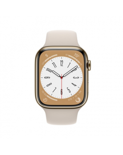 Apple Watch Series 8 MNKM3UL/A 45mm, Smart watches, GPS (satellite), Retina LTPO OLED, Touchscreen, Heart rate monitor, Waterpro