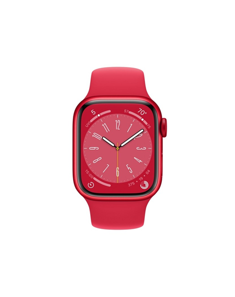 Apple Watch Series 8 MNJ23UL/A 41mm, Smart watches, GPS (satellite), Retina LTPO OLED, Touchscreen, Heart rate monitor, Waterpro