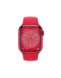 Apple Watch Series 8 MNJ23UL/A 41mm, Smart watches, GPS (satellite), Retina LTPO OLED, Touchscreen, Heart rate monitor, Waterproof, Bluetooth, Wi-Fi, eSIM, Red, Red