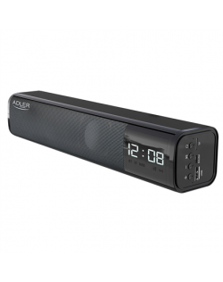 Adler Clock Speaker AD 1191 Bluetooth, Black