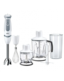 Braun MultiQuick 5 Vario Hand Blender MQ5245 1000 W, Number of speeds 21, Turbo mode, Chopper, Ice crushing, White/Grey