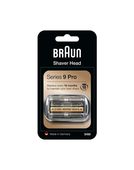 Braun Replacement Head Cassette 94M Silver, For Series 9 Pro and Series 9