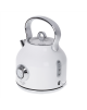 Adler Kettle with a Thermomete AD 1346w Electric, 2200 W, 1.7 L, Stainless steel, 360° rotational base, White