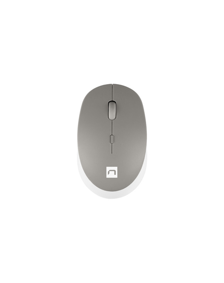 Natec Mouse Harrier 2 Wireless, White/Grey, Bluetooth