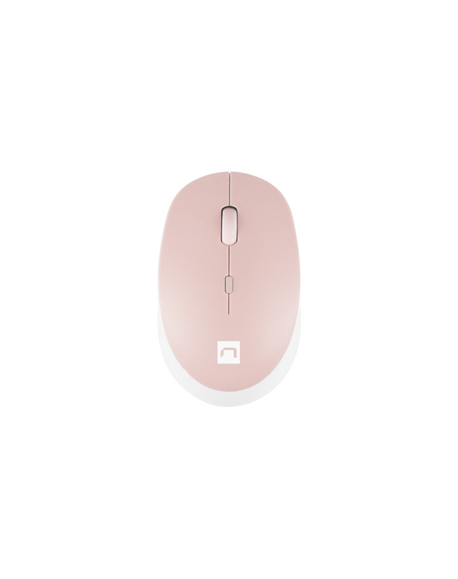 Natec Mouse Harrier 2 Wireless, White/Pink, Bluetooth