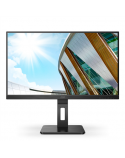AOC Monitor U27P2 27 ", IPS, UHD, 3840 x 2160, 16:9, 4 ms, 350 cd/m², Black, Headphone out (3.5mm), 60 Hz
