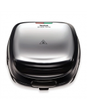 TEFAL Sandwich Maker SW341D12 Snack Time 700 W, Number of plates 2, Stainless Steel/Black