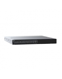 Dell EMC S5224F-ON Switch, 24x 25GbE SFP28, 4x 100GbE QSFP28 ports, PSU to IO air, 2x PSU