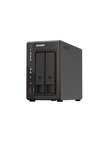 QNAP 2-Bay desktop NAS TS-253E-8G J6412 4-core, Processor frequency 2.6 GHz, 8 GB, 2 x HDMI 1.4b, 2x M.2 2280 PCIe slots, 2x USB