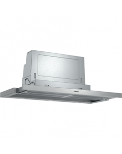 Bosch Hood DFS097A51 Series 4 Telescopic, Energy efficiency class A, Width 90 cm, 397 m³/h, Push Buttons, Silver Metallic, LED, Made in Germany
