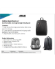 Asus NEREUS Fits up to size 16 ", Black, Backpack