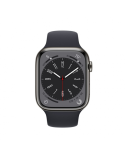 Apple Watch Series 8 MNKU3UL/A 45mm, Smart watches, GPS (satellite), Retina LTPO OLED, Touchscreen, Heart rate monitor, Waterpro