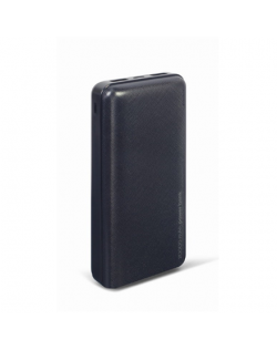 Gembird Power Bank PB20-02 20000 mAh, Black, 12 W