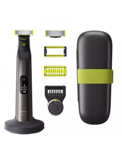 Philips OneBlade Pro 360 Shaver, Face & Body QP6651/61 Operating time (max) 120 min, Wet & Dry, Lithium Ion, Black/Green