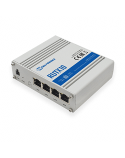 Teltonika Industrial Router RUTX10 No Wi-Fi, 867 Mbit/s, 10/100/1000 Mbit/s, Ethernet LAN (RJ-45) ports 4, 1, Bluetooth LE