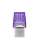 Kingston DataTraveler DT Micro Duo 3C 128 GB, USB Type-C and Type-A, Purple