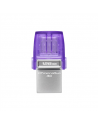 Kingston DataTraveler DT Micro Duo 3C 128 GB, USB Type-C and Type-A, Purple