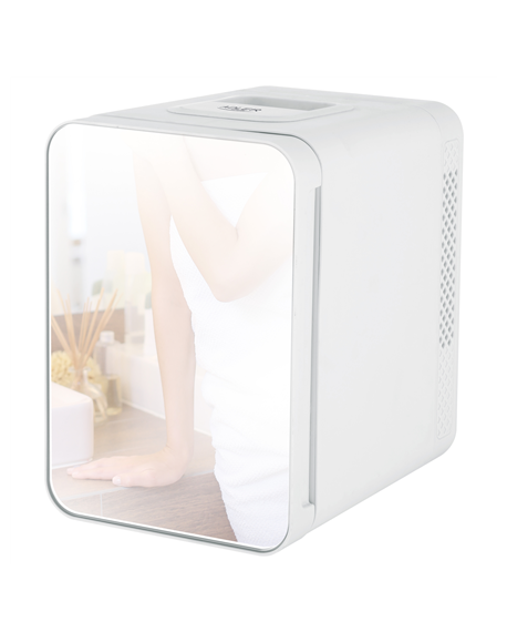 Adler Mini refrigerator with mirror AD 8085 Free standing, Larder, Height 27 cm, Fridge net capacity 4 L, White