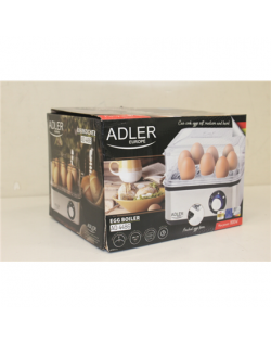 SALE OUT. Adler AD 4486 Egg boiler, For 8 eggs Adler Egg boiler AD 4486 Stainless steel, 800 W, DAMAGED PACKAGING