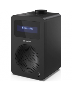 Sharp DR-430(BK) Digital Radio, FM/DAB/DAB+, Bluetooth 5.0, Midnight Black