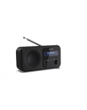 Sharp DR-P420(BK) Tokyo Portable Digital Radio, FM/DAB/DAB+, Bluetooth 5.0, USB or Battery Powered, Midnight Black