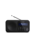 Sharp DR-P420(BK) Tokyo Portable Digital Radio, FM/DAB/DAB+, Bluetooth 5.0, USB or Battery Powered, Midnight Black