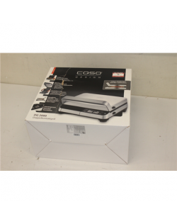 SALE OUT. Caso DG 2000 Grill, Double contact, Power 2000 W, 2 removable plates, Stainless steel Caso Grill DG 2000 Contact, 2000