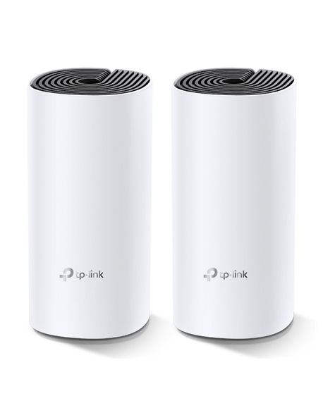 TP-LINK Whole Home Mesh WiFi System Deco M4 (2-Pack) 802.11ac, 300+867 Mbit/s, 10/100/1000 Mbit/s, Ethernet LAN (RJ-45) ports 2,