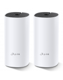 TP-LINK Whole Home Mesh WiFi System Deco M4 (2-Pack) 802.11ac, 300+867 Mbit/s, 10/100/1000 Mbit/s, Ethernet LAN (RJ-45) ports 2, MU-MiMO Yes, Antenna type 2xInternal